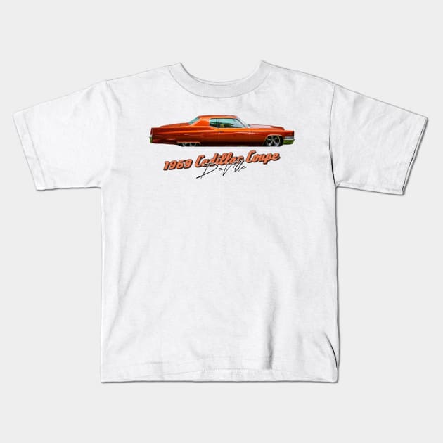 1969 Cadillac Coupe Deville Kids T-Shirt by Gestalt Imagery